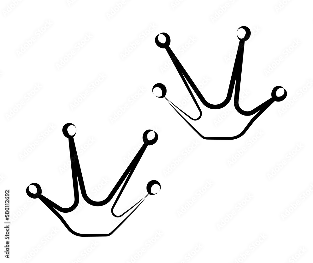 Aufkleber frog tracks icon. element of animal track for mobile concept and web apps. hand drawn frog tracks ic