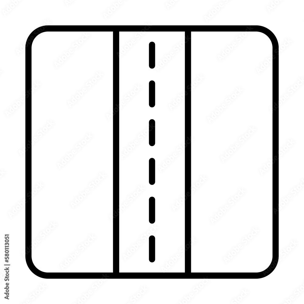 Poster box closed icon. simple line, outline of packaging icons for ui and ux, website or mobile applicatio