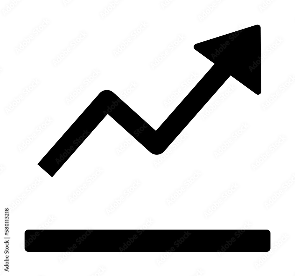 Poster chart arrow up icon. simple business performance icons for ui and ux, website or mobile application 