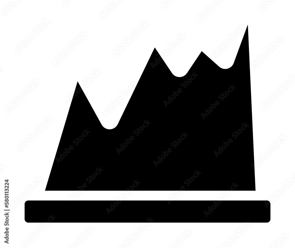 Poster chart area icon. simple business performance icons for ui and ux, website or mobile application on w