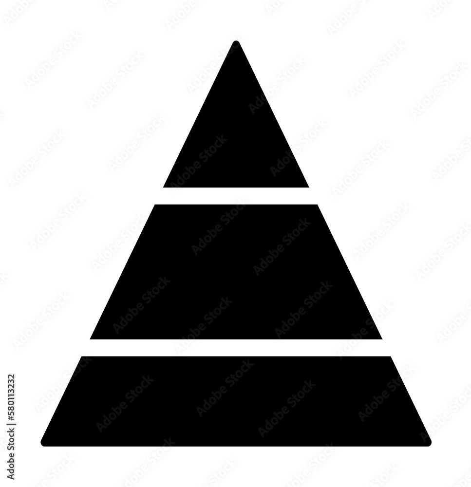 Poster chart pyramid icon. simple business performance icons for ui and ux, website or mobile application o