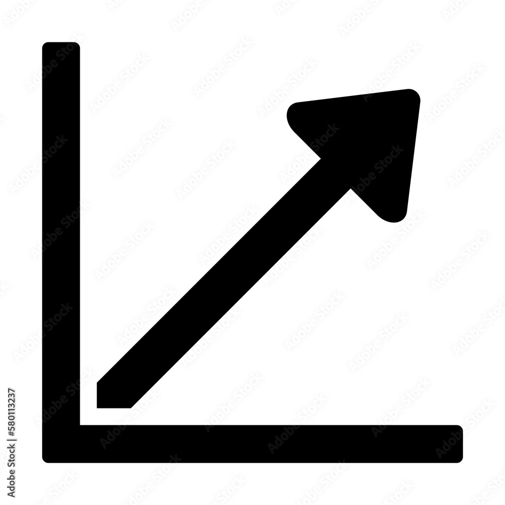 Poster chart arrow line icon. simple business performance icons for ui and ux, website or mobile applicatio