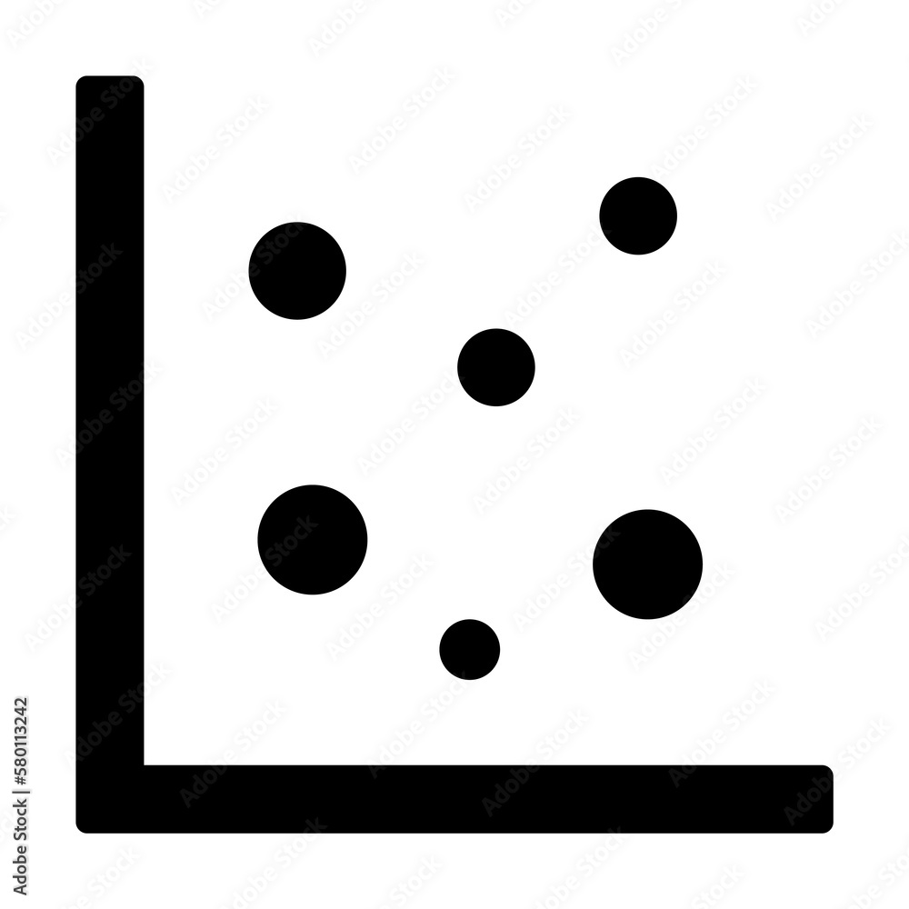 Poster chart bubble icon. simple business performance icons for ui and ux, website or mobile application on