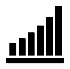 Chart graph diagram bar histograms icon. Simple business performance icons for ui and ux, website or mobile application on white background