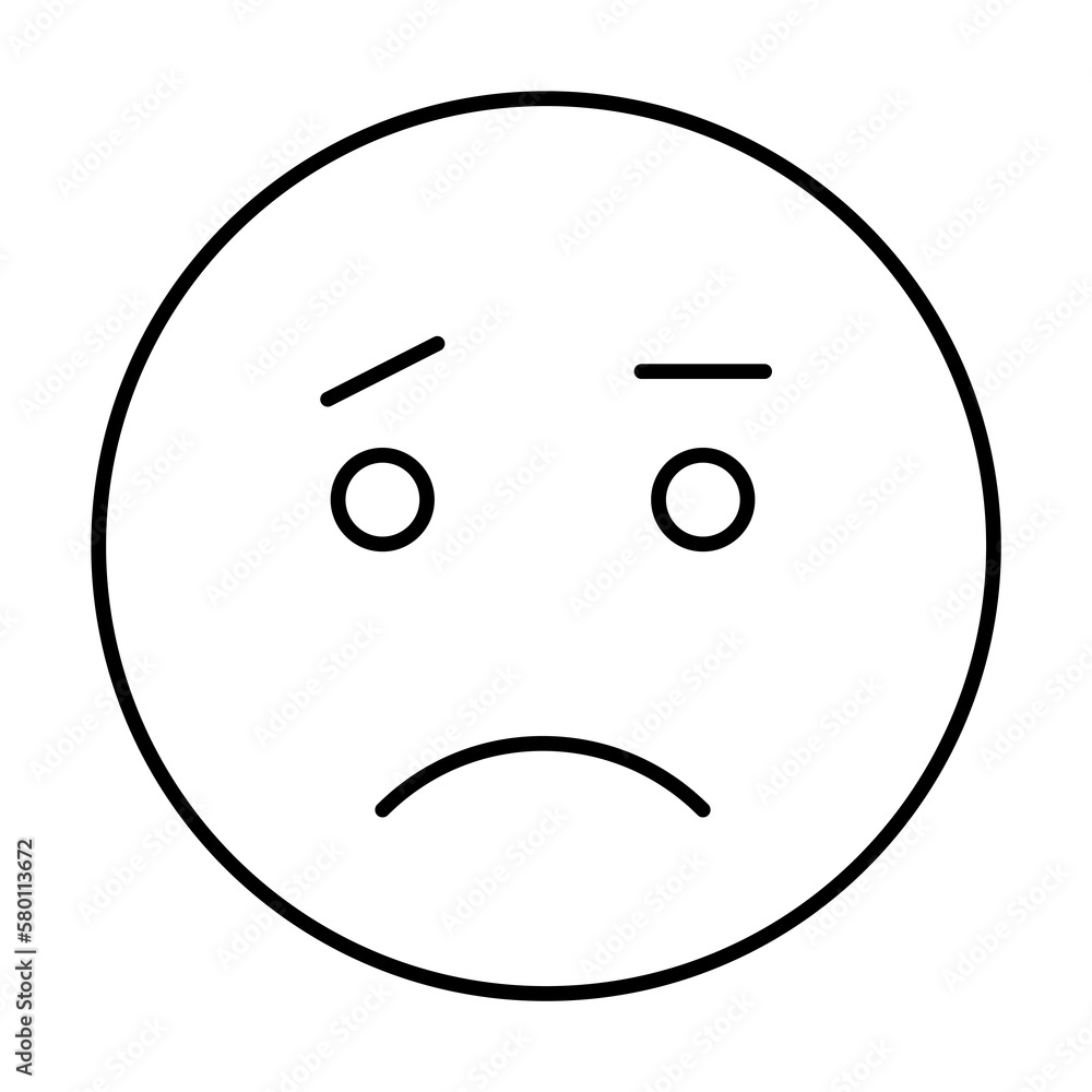 Aufkleber surprised, emotions icon. simple line, outline expression of mood icons for ui and ux, website or mo