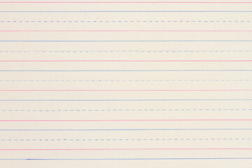 Vintage ruled line notebook paper