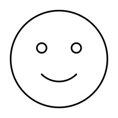 Smiling, emotions icon. Simple line, outline expression of mood icons for ui and ux, website or mobile application on white background