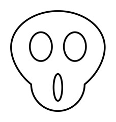 Screaming, emotions icon. Simple line, outline expression of mood icons for ui and ux, website or mobile application on white background