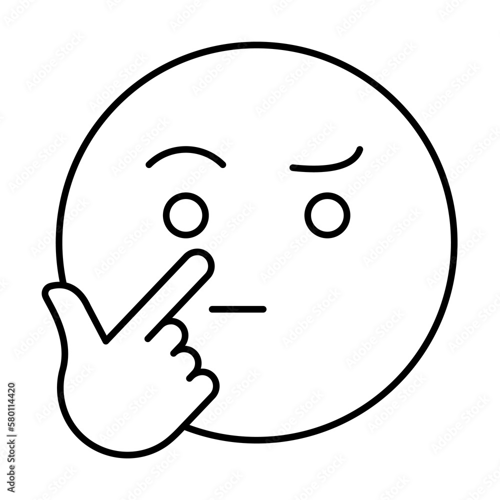 Poster tired, emotions icon. simple line, outline expression of mood icons for ui and ux, website or mobile