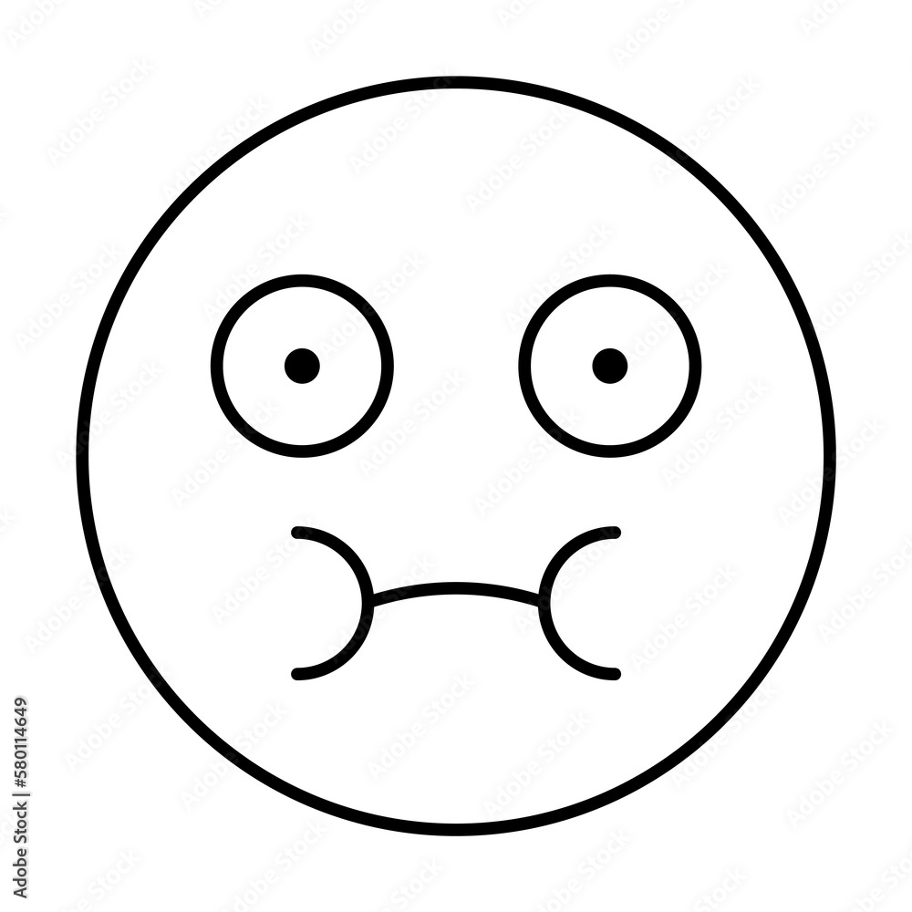 Poster sick, emotions icon. simple line, outline expression of mood icons for ui and ux, website or mobile 
