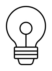 Idea, energy icon. Simple line, outline electro power icons for ui and ux, website or mobile application on white background
