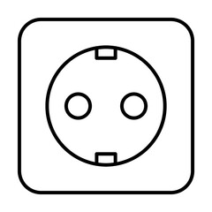 Plug, energy icon. Simple line, outline electro power icons for ui and ux, website or mobile application on white background