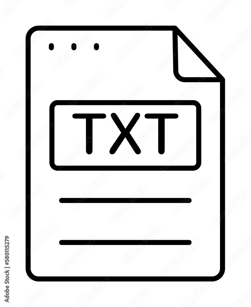 Poster file, document, txt icon. simple line, outline of icons for ui and ux, website or mobile application