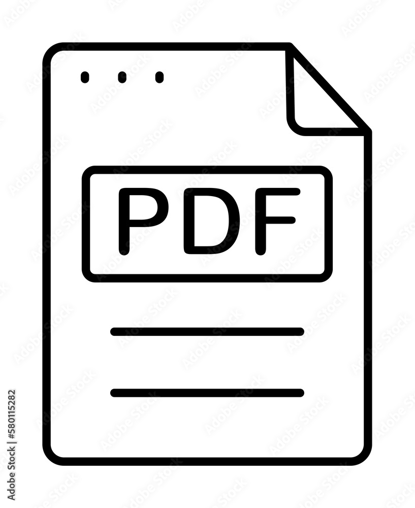 Poster file, document, pdf icon. simple line, outline of icons for ui and ux, website or mobile application