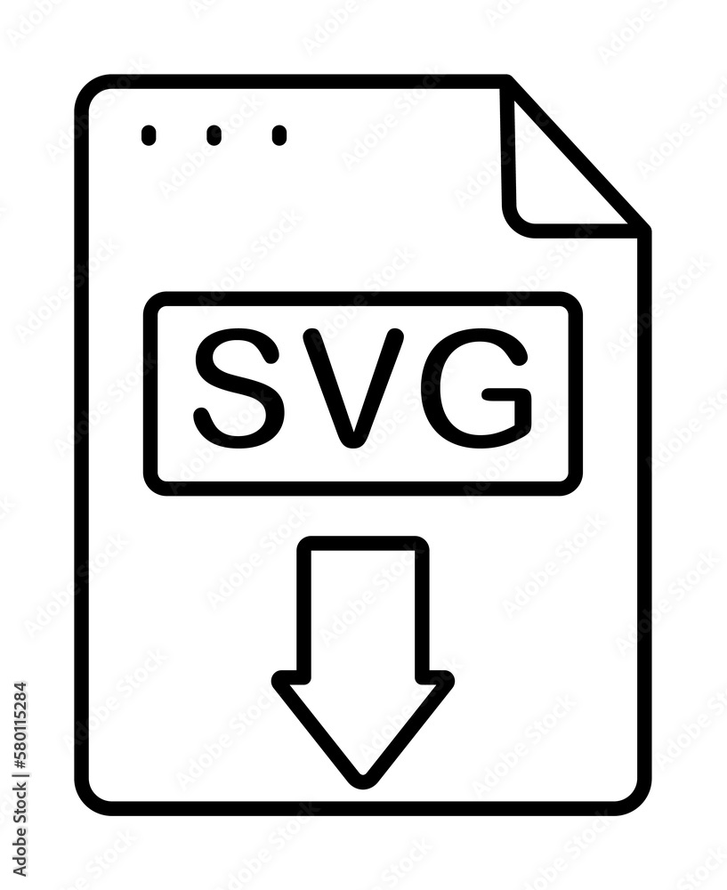 Aufkleber file, document, svg icon. simple line, outline of icons for ui and ux, website or mobile application