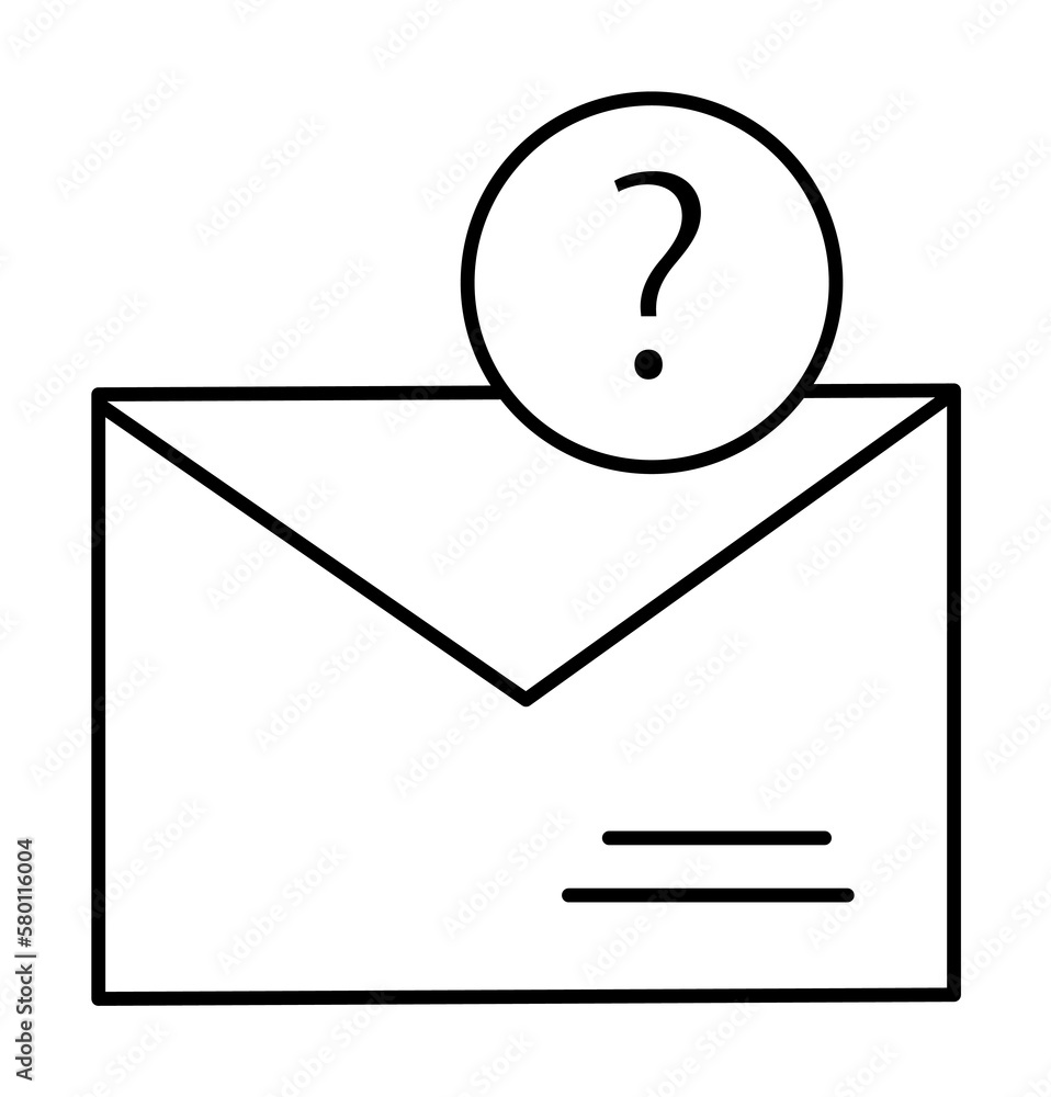 Poster email, interface, message icon. simple line, outline of information transfer icons for ui and ux, we