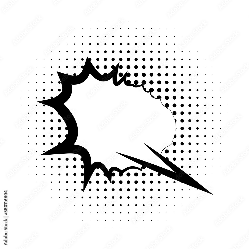 Poster pop art, speech bubble icon. element of speech bubble pop art style icon. signs and symbols collecti