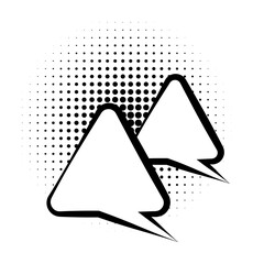 pop art, speech bubble icon. Element of speech bubble pop art style icon. Signs and symbols collection icon for websites, web design, mobile app on white background