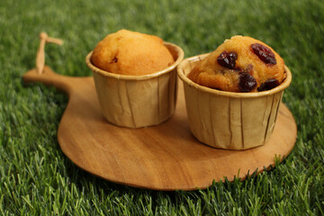 Close up Blueberry Muffin
