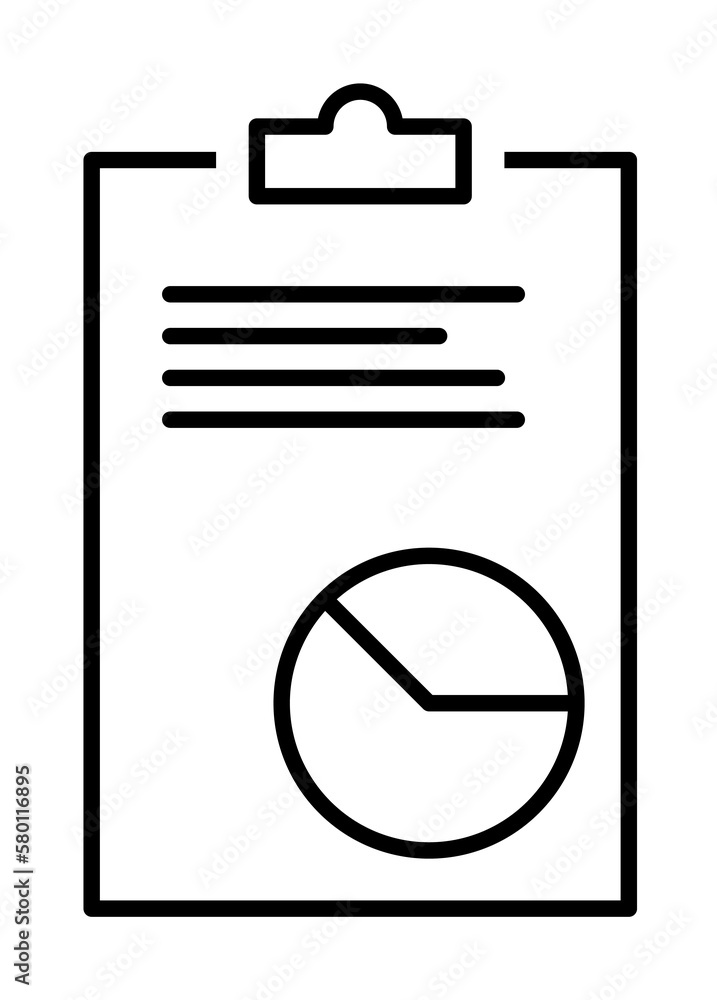 Poster report icon. element of scientifics study icon for mobile concept and web apps. thin line report ico