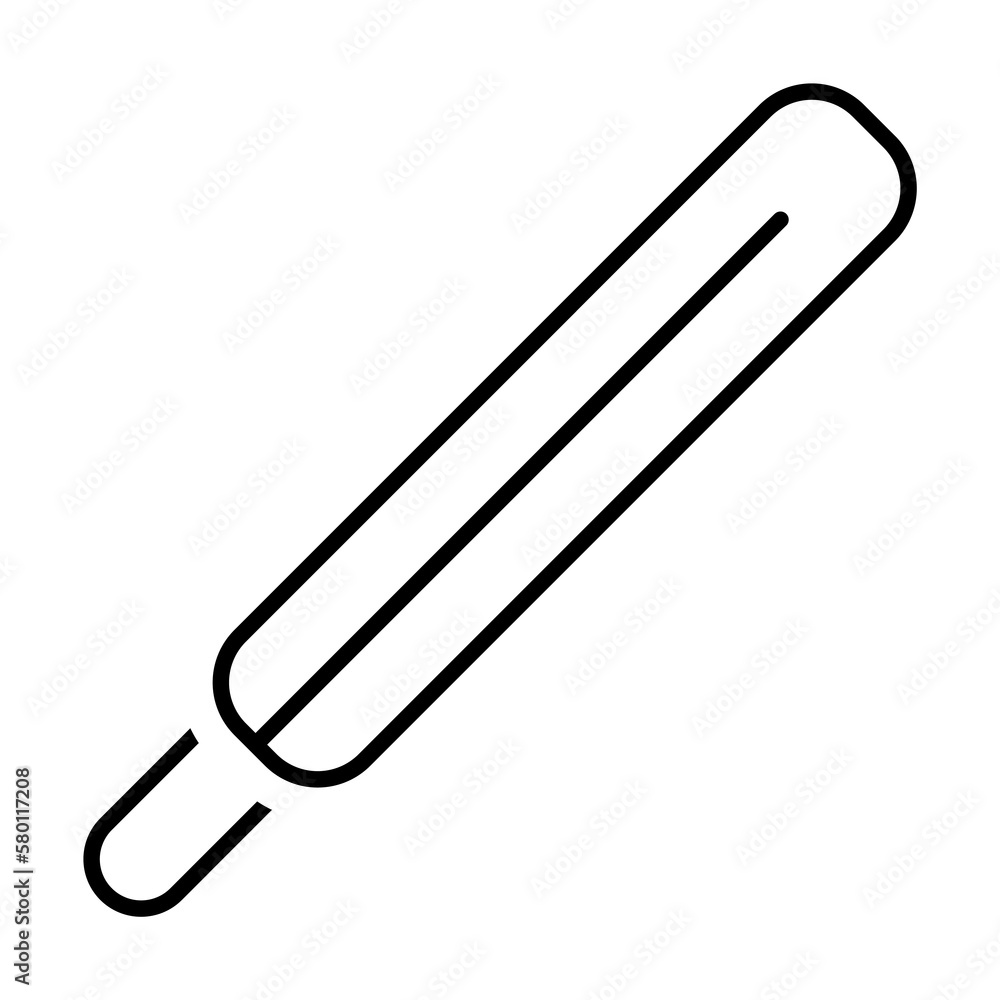 Poster thermometr icon. element of scientifics study icon for mobile concept and web apps. thin line thermo