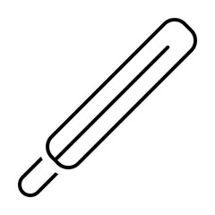 thermometr icon. Element of scientifics study icon for mobile concept and web apps. Thin line thermometr icon can be used for web and mobile on white background