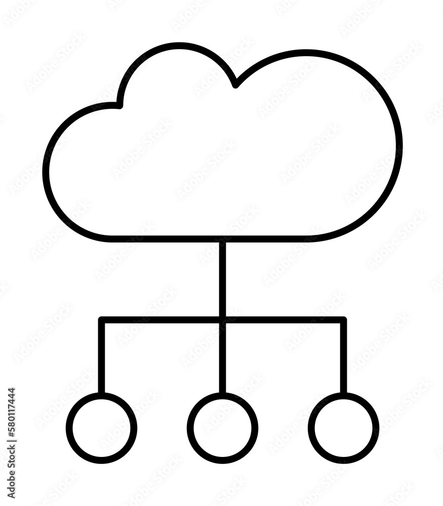 Poster networking, seo icon. simple line, outline elements of commerce icons for ui and ux, website or mobi