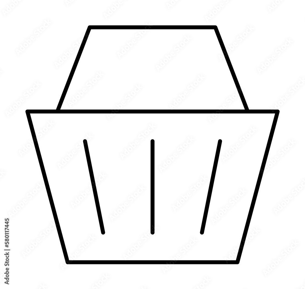 Poster shopping cart, seo icon. simple line, outline elements of commerce icons for ui and ux, website or m