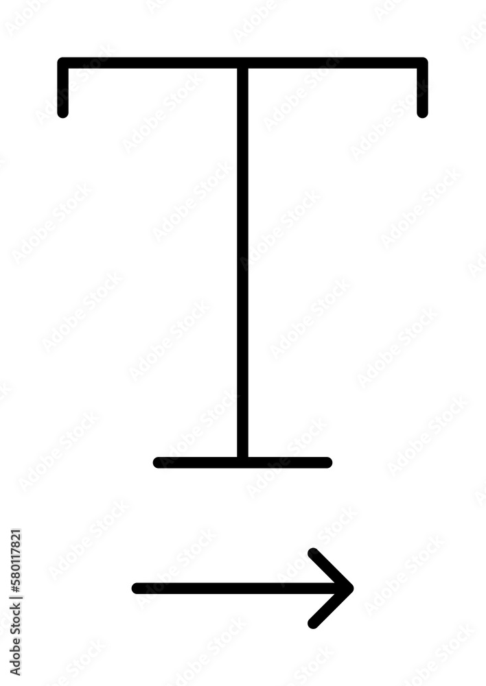 Poster format, text, sign icon. element of text and sign for mobile concept and web apps icon. thin line ic