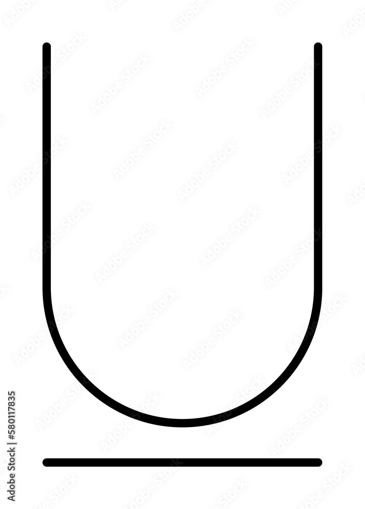 Poster format, text, underline icon. element of text and sign for mobile concept and web apps icon. thin li