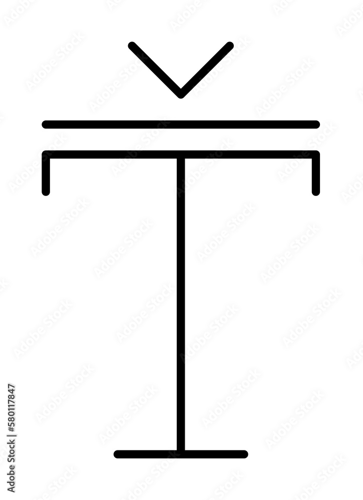 Poster format, text, sign icon. element of text and sign for mobile concept and web apps icon. thin line ic