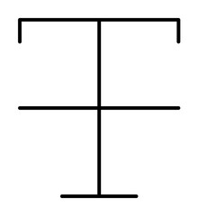 Obraz premium format, strikethrough, text icon. Element of text and sign for mobile concept and web apps icon. Thin line icon for website design and development on white background welcome background