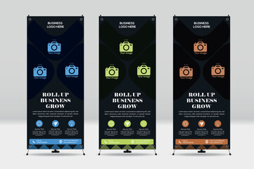 Professional Roll-up banner Design Template