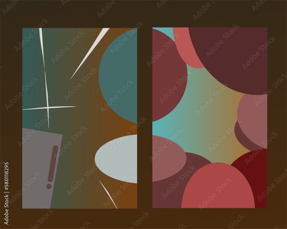 Poster abstract background design with colorful concept for design banner, template design, web or internet