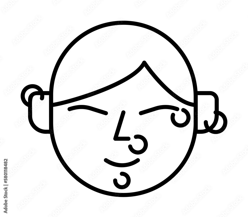 Poster break the rules, addictions icon. simple line, outline elements of addictive human for ui and ux, we