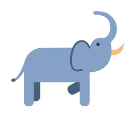 elephant, mammal, zoo icon. Element of color African safari icon. Premium quality graphic design icon. Signs and symbols collection icon for websites, web design on white background