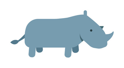 rhino, zoo, animal icon. Element of color African safari icon. Premium quality graphic design icon. Signs and symbols collection icon for websites, web design on white background