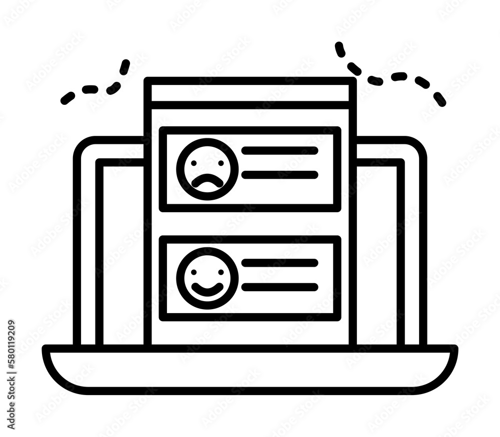 Poster air pollution, computer, status icon. element of air pollution for mobile concept and web apps icon.