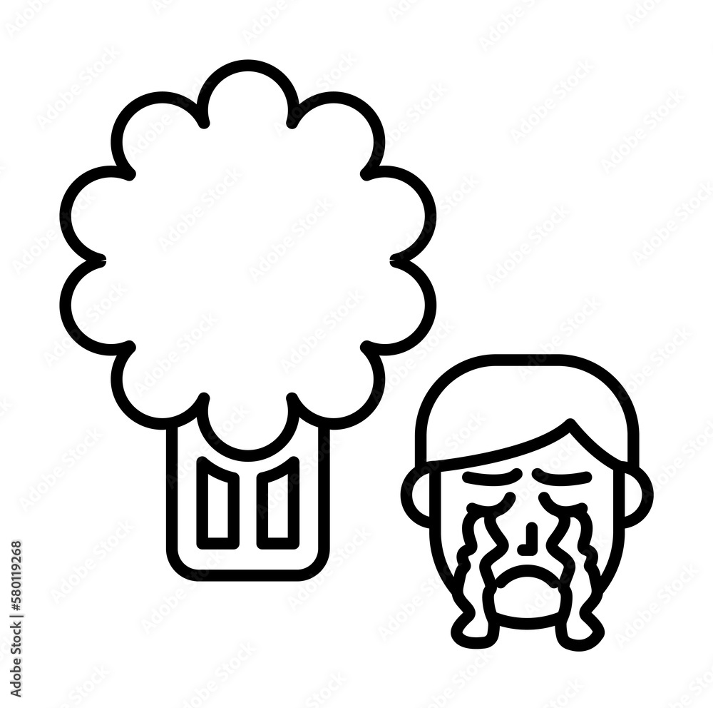 Poster celery, allergic icon. element of problems with allergies icon. thin line icon for website design an