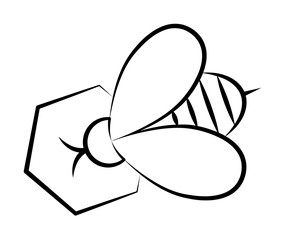 Bee, alternative medicine icon. Element of alternative medicine icon for mobile concept and web apps. Thin line Bee, alternative medicine icon can be used for web and mobile on white background