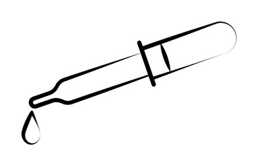 Pipette for, alternative medicine icon. Element of alternative medicine icon for mobile concept and web apps. Thin line Pipette for, alternative medicine icon can be used for web on white background