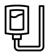 Blood donation alternative medicine icon. Simple line, outline elements of alternative medicine icons for ui and ux, website or mobile application on white background