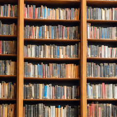 library with many books [IA Generativa]