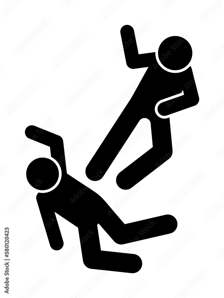 Poster flying shoot icon. simple pictogram of fighting icons for ui and ux, website or mobile application o