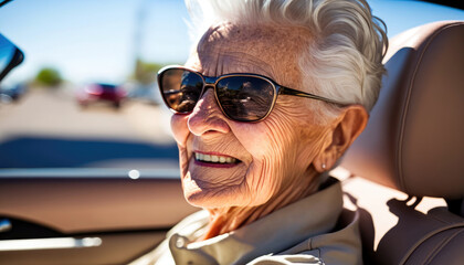 Active Lifestyle: Mature Driver on an Adventure (created with Generative AI)