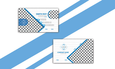  Modern and creative professional business card template design.