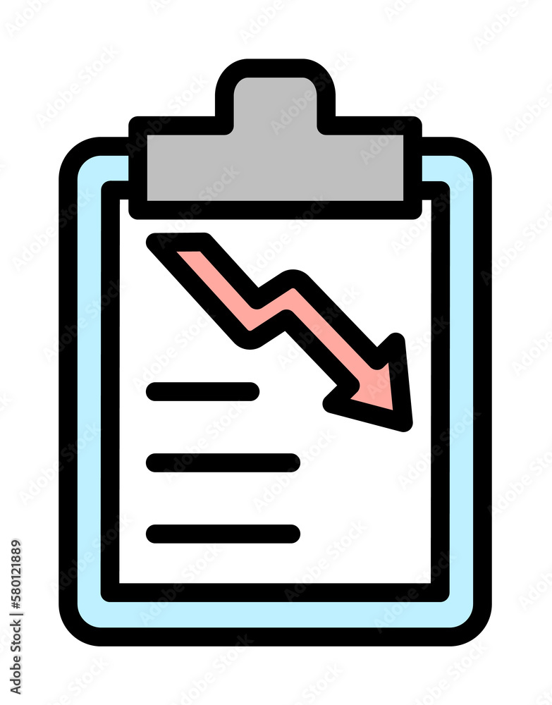 Poster document chat arrow icon. simple color with outline elements of bankruptcy icons for ui and ux, webs