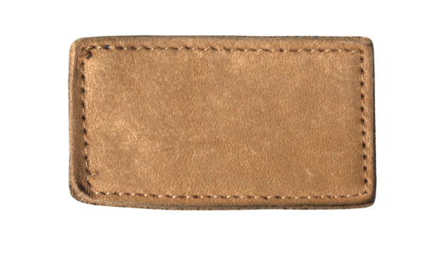 Blank jeans label isolated