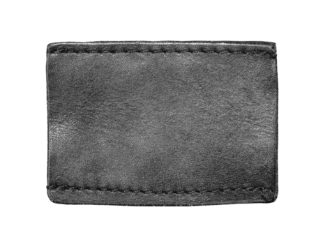 Blank jeans label isolated