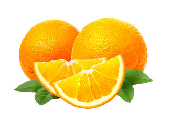 Orange fruit. Orang slice